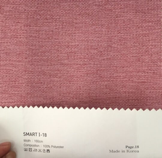 rèm vải bố smart 18 màu hồng